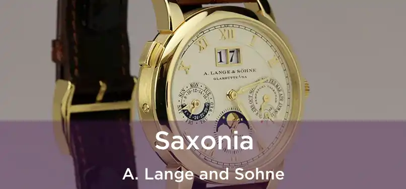 Saxonia A. Lange and Sohne